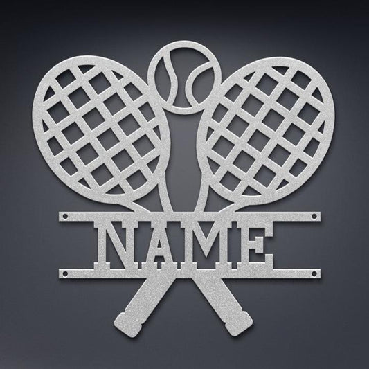 Tennis Racket Name Sign