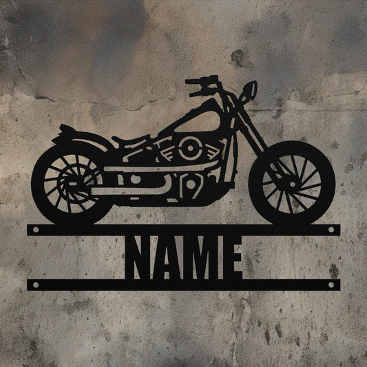 Motorcycle Name Sign