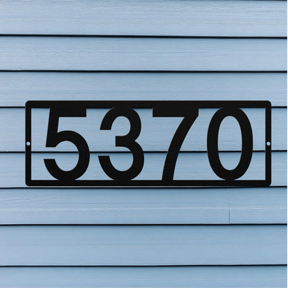 Horizontal Number Plaque