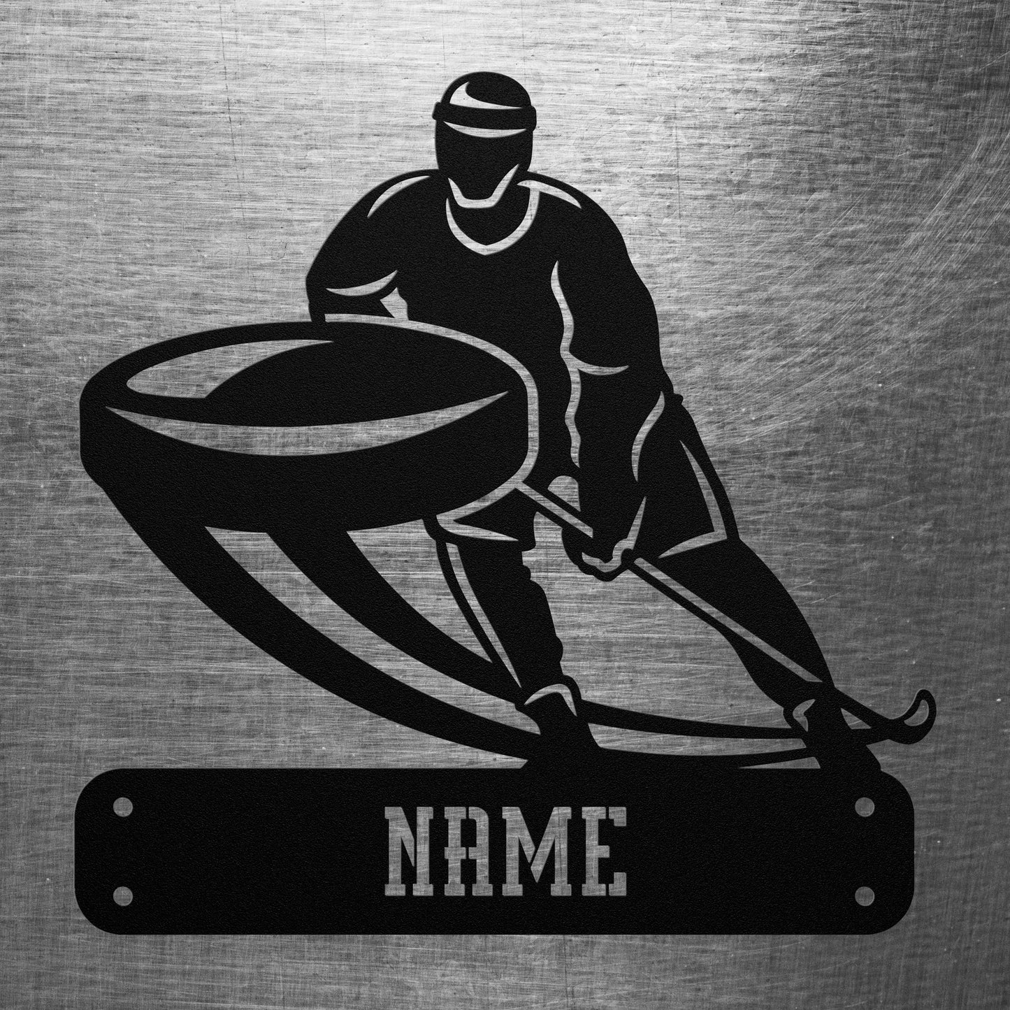 Hockey Player Name Sign