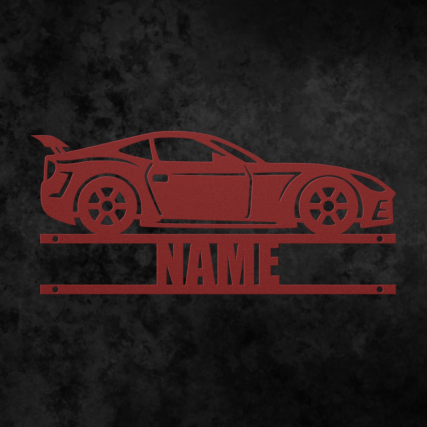 Car Name Sign