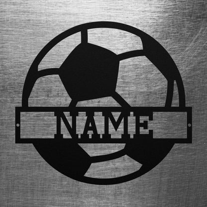 Soccer Ball Name Sign