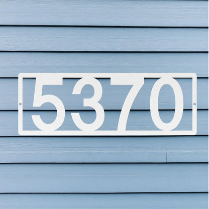 Horizontal Number Plaque