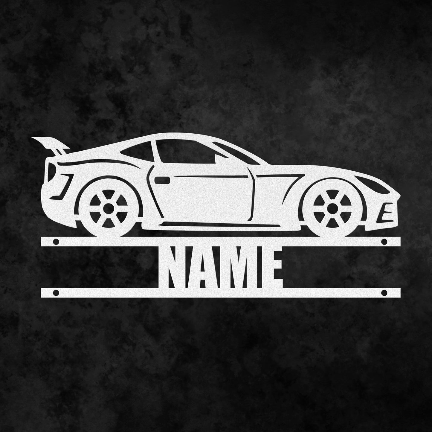 Car Name Sign