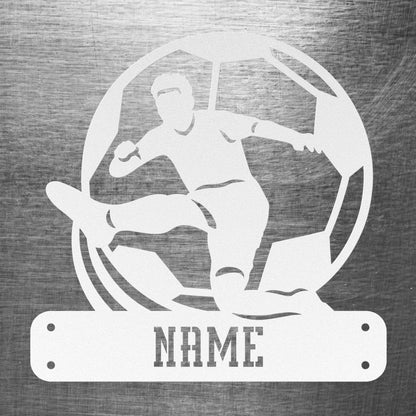 Soccer Player Name Sign